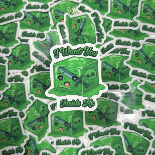 Gelatinous Cube Sticker