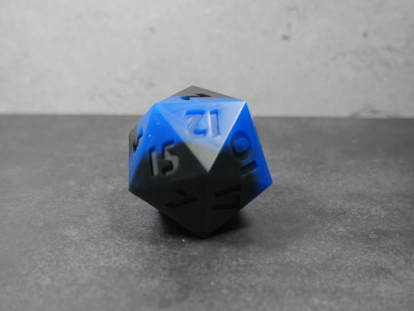 Emotional Support Squishy Dice (blue/black)