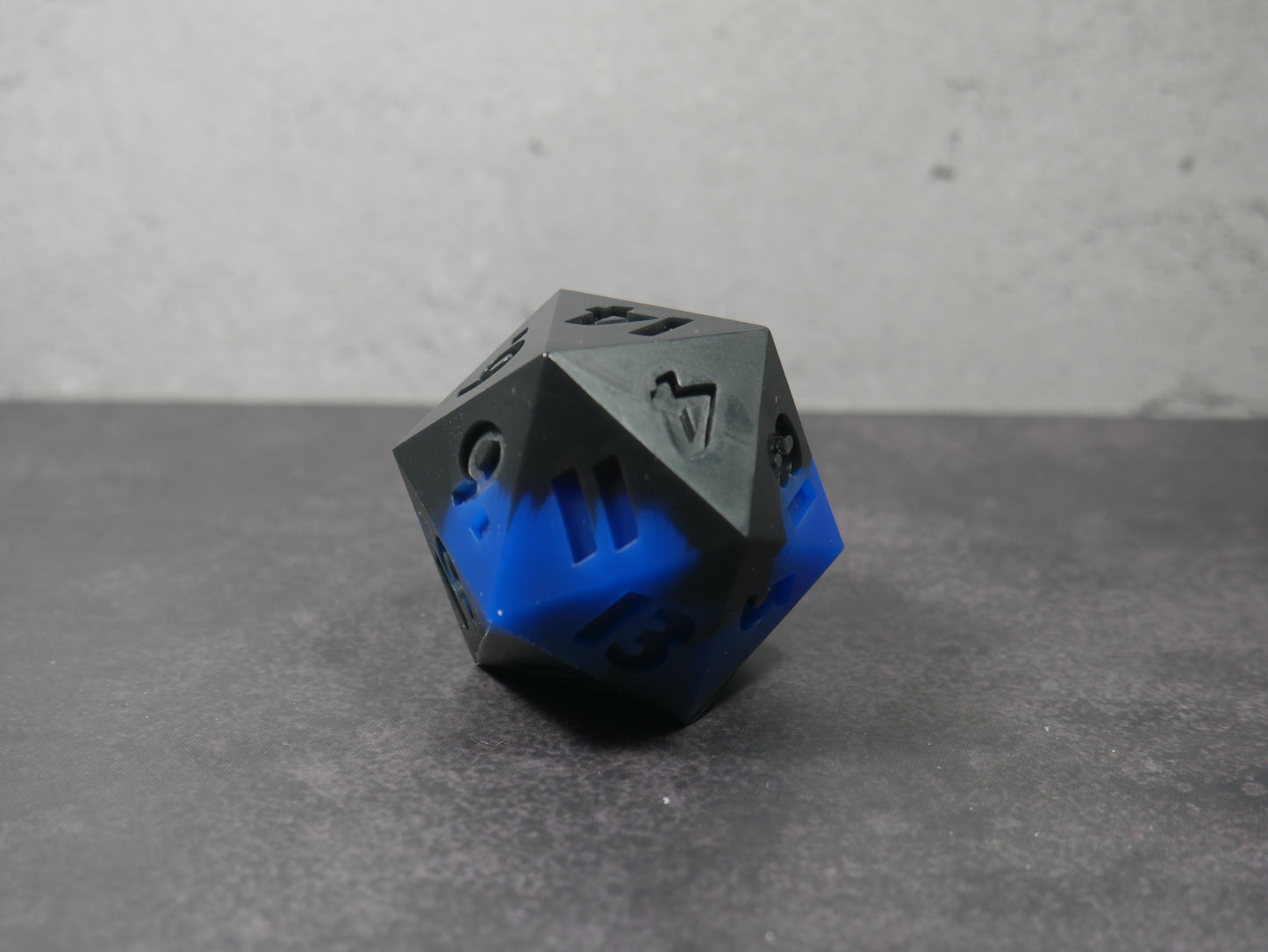 Emotional Support Squishy Dice (blue/black)