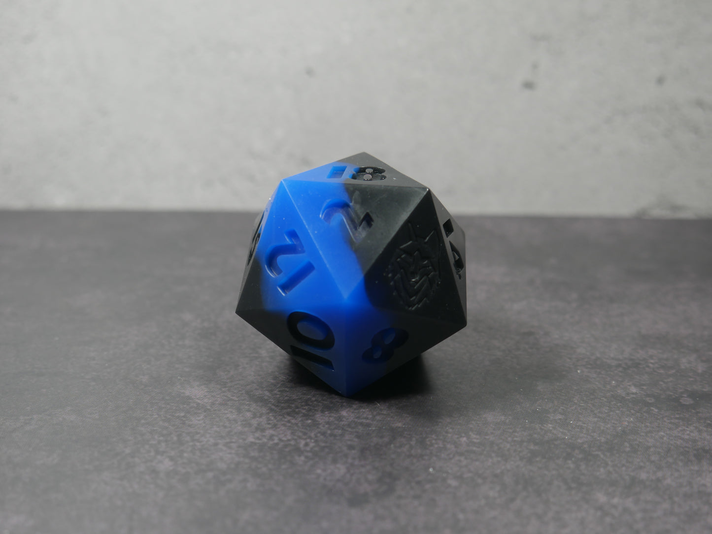 Emotional Support Squishy Dice (blue/black)