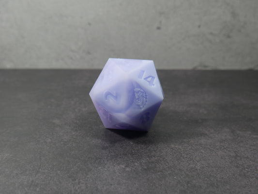 Emotional Support Squishy Dice (translucent purple/lavender)